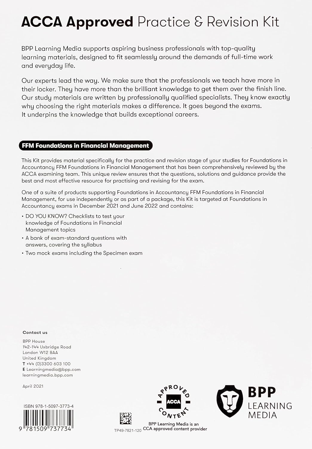 FIA Foundations in Financial Management FFM