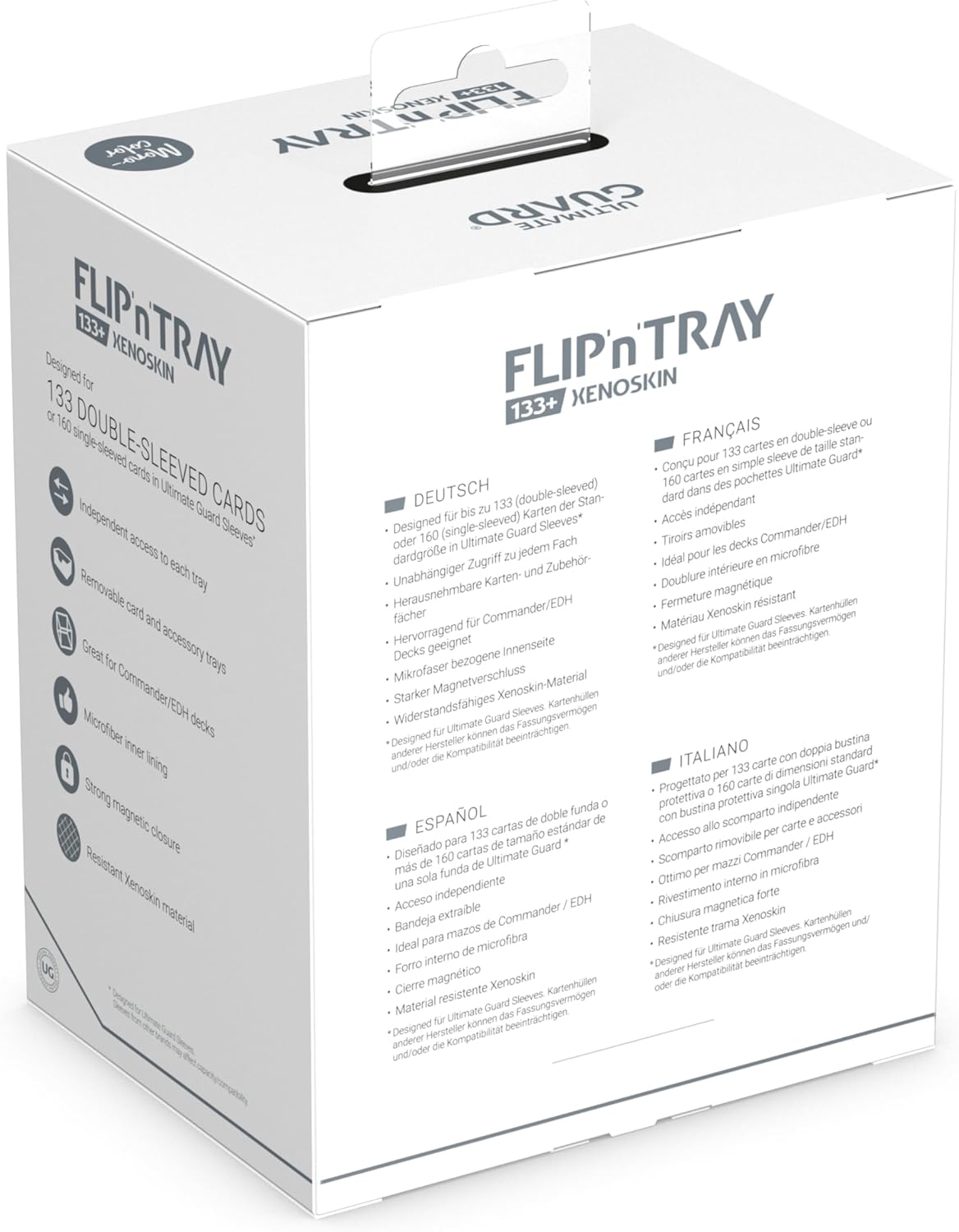 Ultimate Guard Flip`n`Tray 133+ XenoSkin Noir