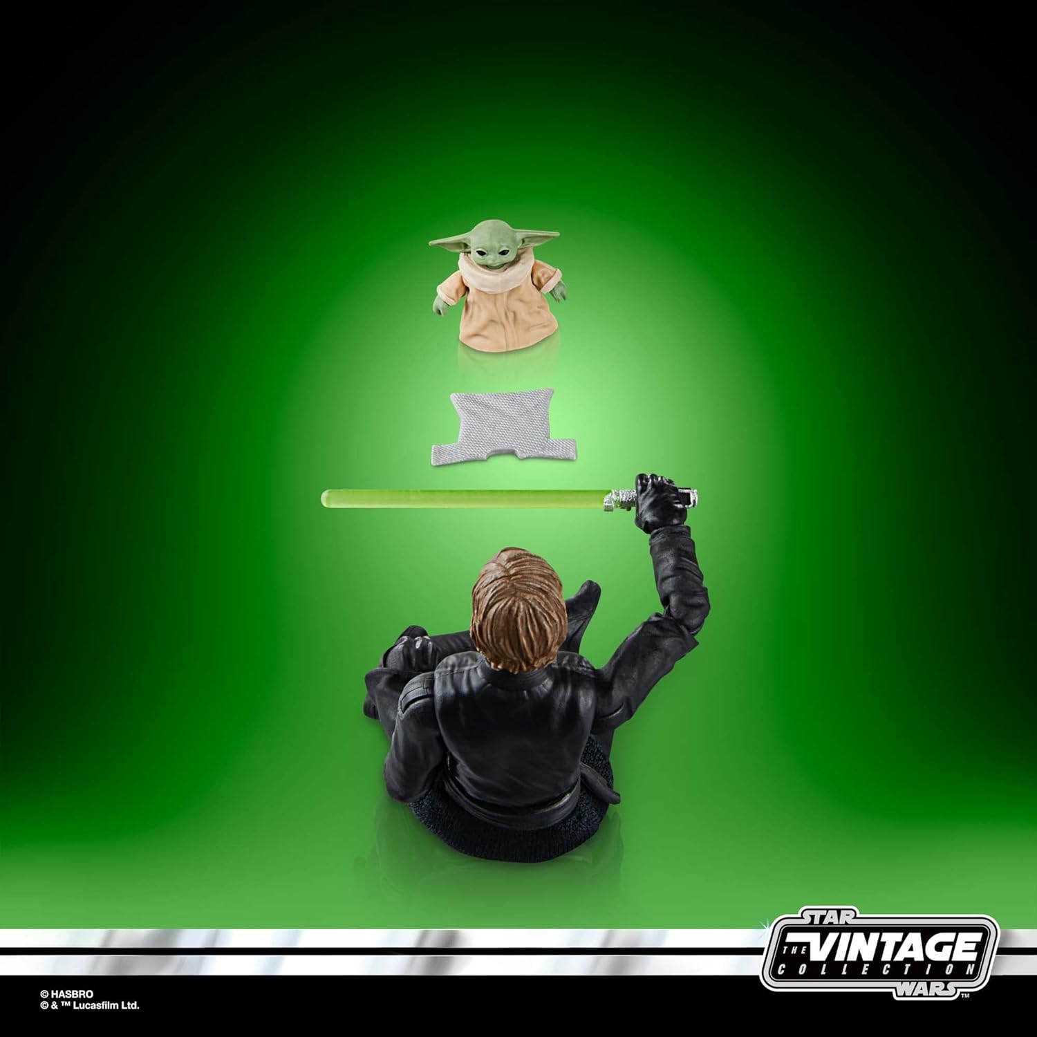 Star Wars: The Book of Boba Fett Vintage Collection 10 cm Luke Skywalker & Grogu Figurines