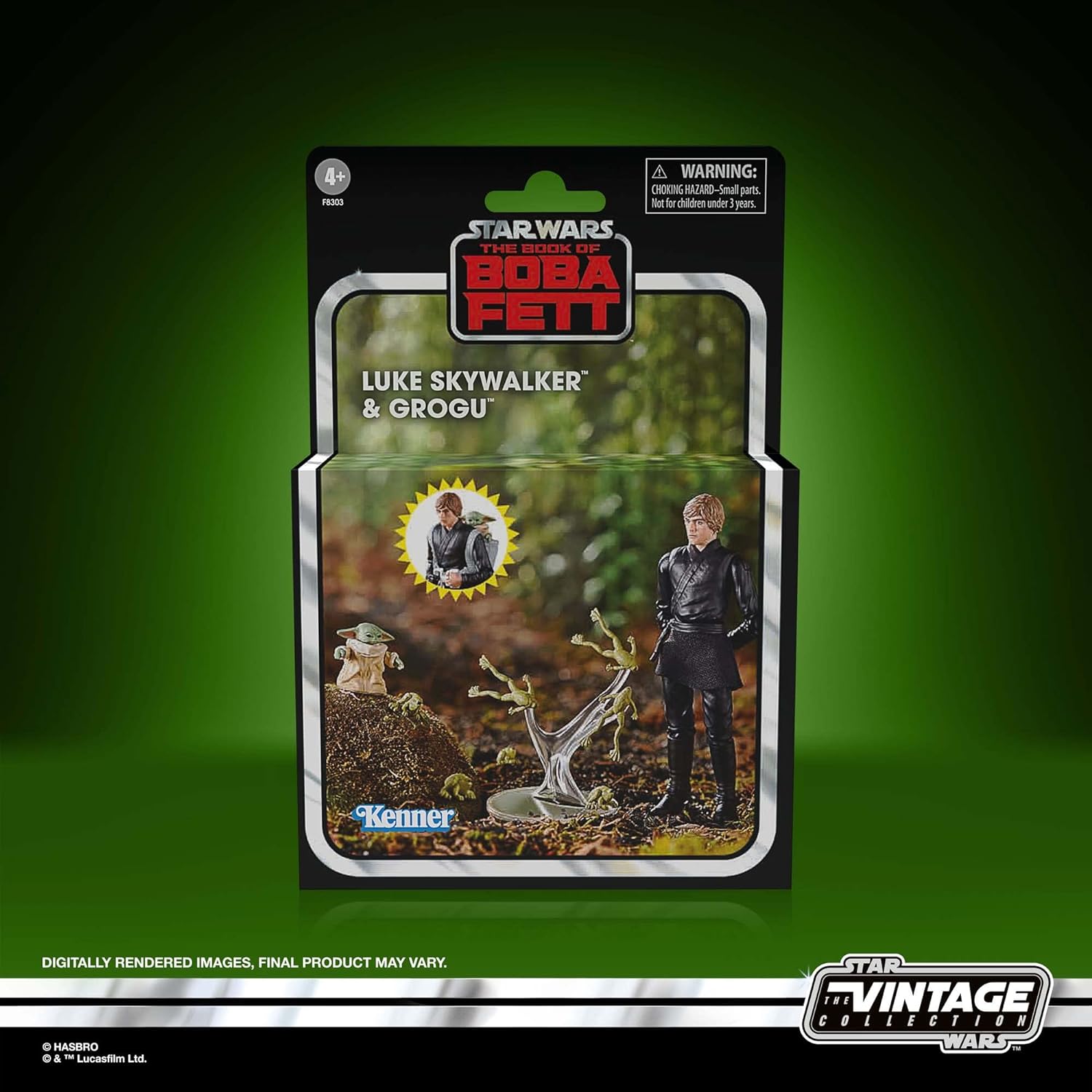Star Wars: The Book of Boba Fett Vintage Collection 10 cm Luke Skywalker & Grogu Figurines