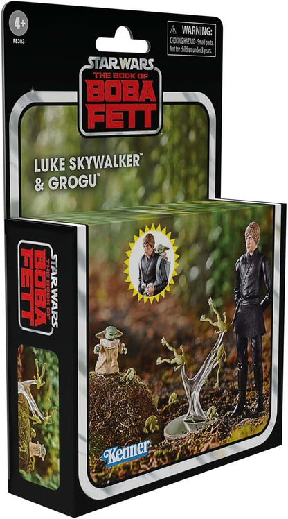 Star Wars: The Book of Boba Fett Vintage Collection 10 cm Luke Skywalker & Grogu Figurines
