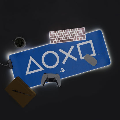 Paladone Playstation Light Up Desk Mat - LED Light Powered by USB Cable (Included
