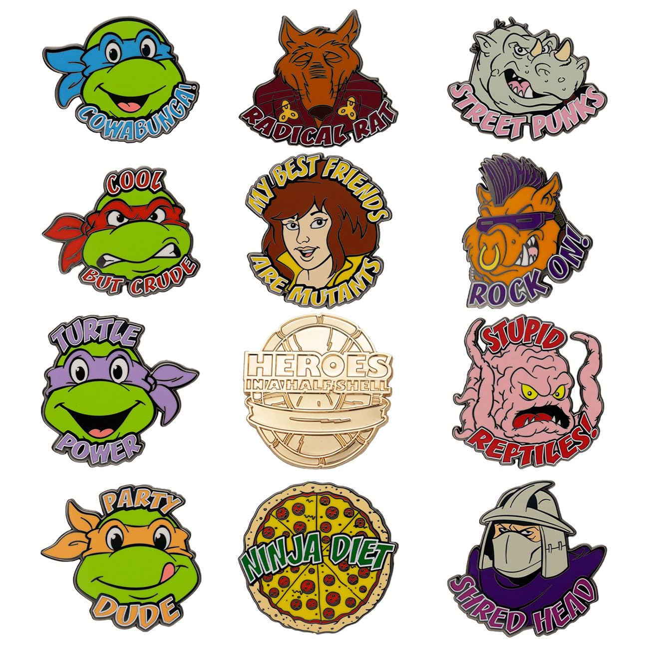 Les Tortues ninja présentoir Pin's (12