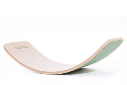 Wobbel Balanceboard, fördert Kreativität und Phantasie beim Spielen (weiß - waldgrün