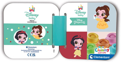Clementoni - 17843 - Soft Clemmy Disney Princess Playset - Soft Building Blocks, Clemmy Blocks For 6 Months, Building Bricks Washable, Construction Kids, Development & Activity Toys, Made In Italy