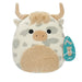 Squishmallows Originele Borsa, Koe Highland, grijs gevlekt, voegt Ainhoca toe aan je team, ultrazacht pluche dier