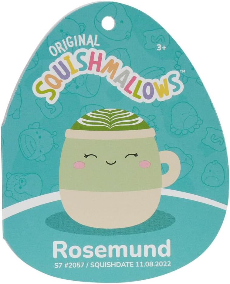 Squishmallows Original 7.5" Rosemund - Matcha Latte - Add Rosemund to your Squad, Ultrasoft Stuffed Animal Plush Toy, Official Kellytoy Plush