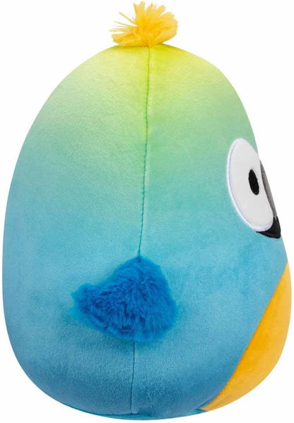 Squishmallows - 19 cm Plush P17 - Baptise the Blue/Yellow Macaw Black