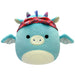 Squishmallows - 19 Cm Plush P17 - Tatiana The Teal Dragon W Bandana