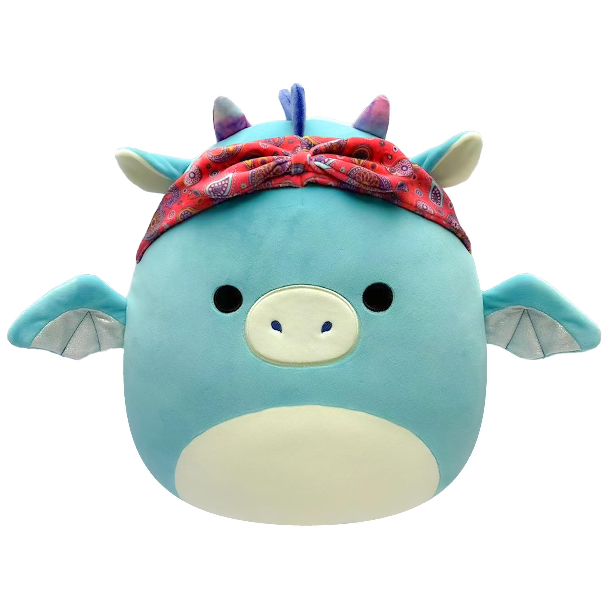 Squishmallows - 19 Cm Plush P17 - Tatiana The Teal Dragon W Bandana