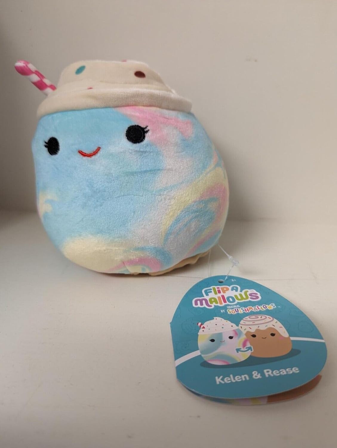Squishmallows - Flip A Mallow 13 cm - Rainbow Milkshake/Chocolate Milkshake (23131P16)