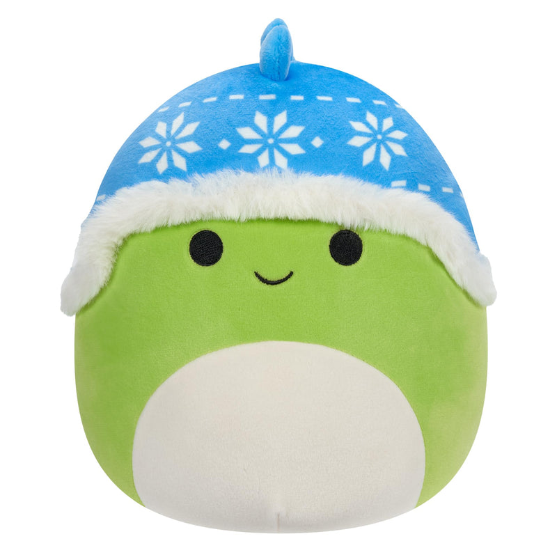 Squishmallows Original 7,5 Zoll großer Danny der Dino mit blauem Hut, kleines, ultraweiches Plüschtier