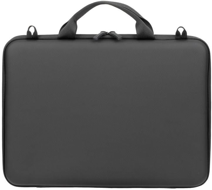 Rivacase Hard Case for Laptops up to 15.3 Inches - 37 x 27 x 4 cm - Laptop Bag Made of Water Resistant Material Compatible with MacBook Air 15 - Briefcase for Laptops, Men and Women, Black, black
