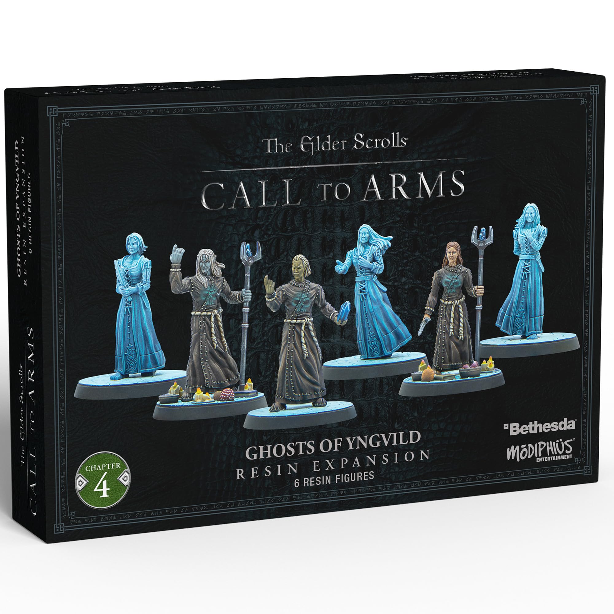 Modiphius: The Elder Scrolls Call to Arms - Ghosts of Yngvild - 6 Figure Resin Expansion, Chapter 4, Unpainted, 32mm RPG Miniatures w/ Scenic Bases