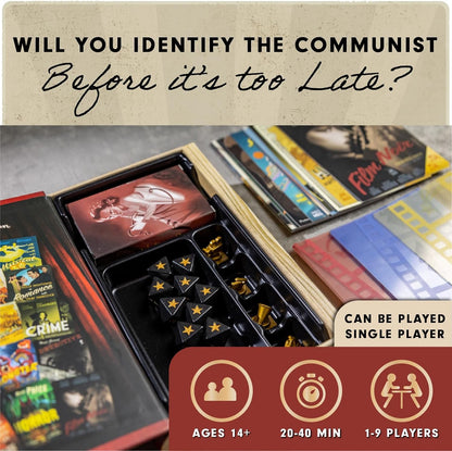 Hollywood 1947 Board Game, A Movie-Making Game of Strategy and Deception for 1-9 Players