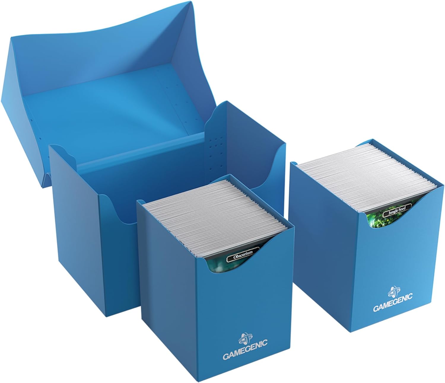 Gamegenic -Double Deck Holder 200+ XL Blue - Jeux de société - Jeux de cartes - Accessoires et fournitures pour jeux de société - Matériel de protection