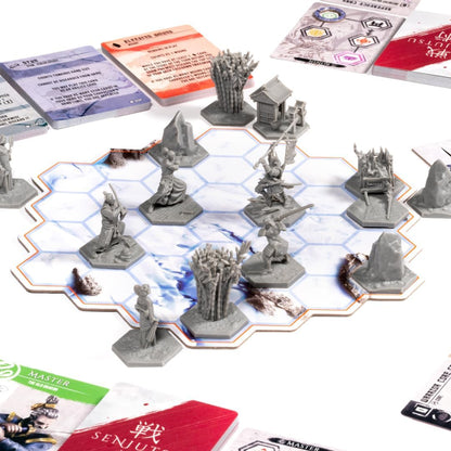 Lucky Duck Games | Senjutsu: Battle for Japan | Miniatures Board Game | Ages 14+ | 1-4 Players | 15-20 Minutes Playing Time