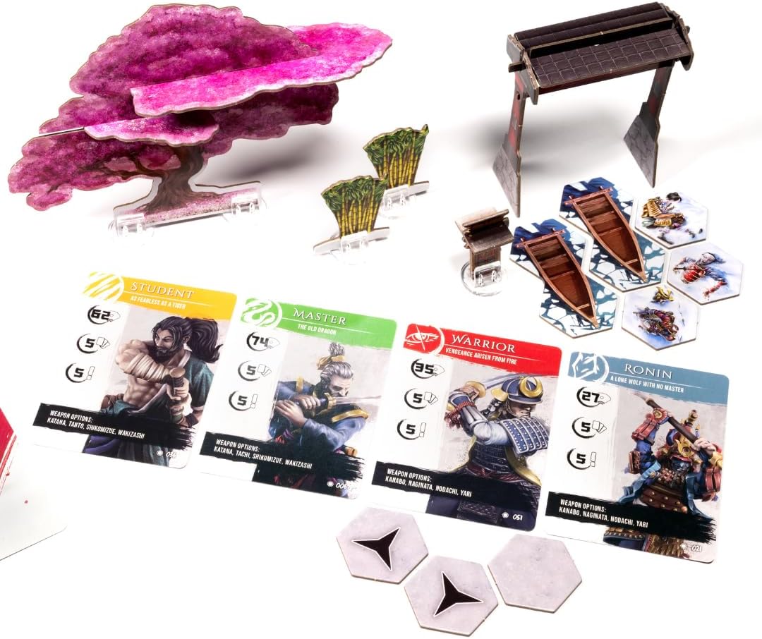 Lucky Duck Games | Senjutsu: Battle for Japan | Miniatures Board Game | Ages 14+ | 1-4 Players | 15-20 Minutes Playing Time