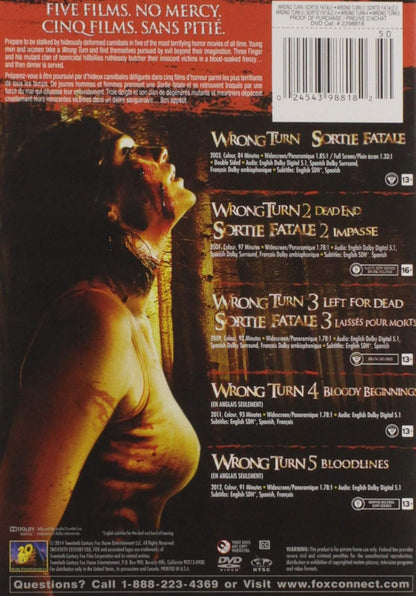 Wrong Turn 1+2+3+4+5 Set-cb