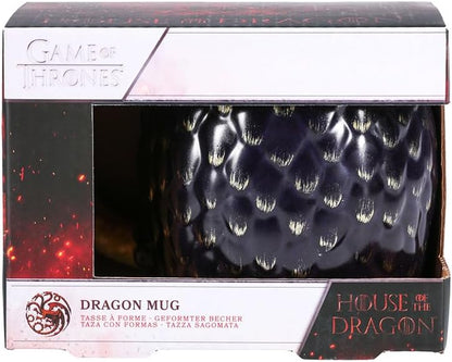 House of the Dragon Tasse en Forme d'Oeuf Tasse en Céramique 500ml (17 fl oz) - Marchandise Licenciée, Cadeau pour Fans
