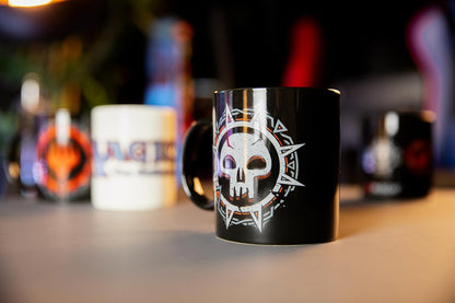 Konix Magic The Gathering Tasse - Keramiktasse - 320 ml - Schwarz Mana Motiv