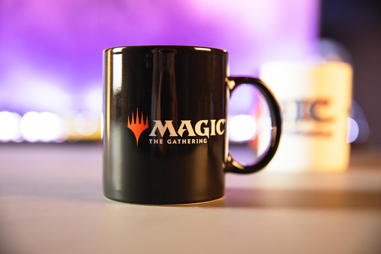Konix Magic The Gathering Tasse - Keramiktasse - 320 ml - Schwarz Mana Motiv