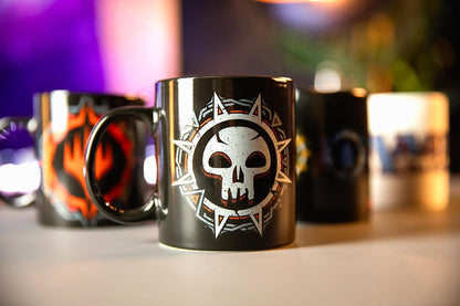 Konix Magic The Gathering Tasse - Keramiktasse - 320 ml - Schwarz Mana Motiv