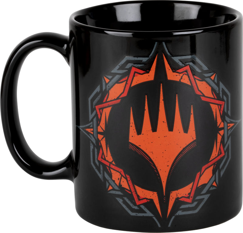 Konix Magic The Gathering Tasse - Keramiktasse - 320 ml - Rot Farbmotiv - Schwarz