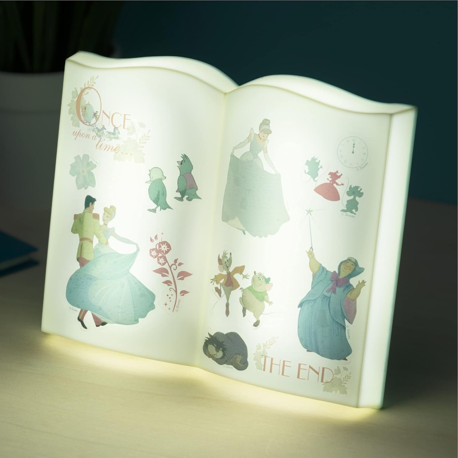 Paladone Cinderella Story Book Light | Officially Licensed Disney Merchandise