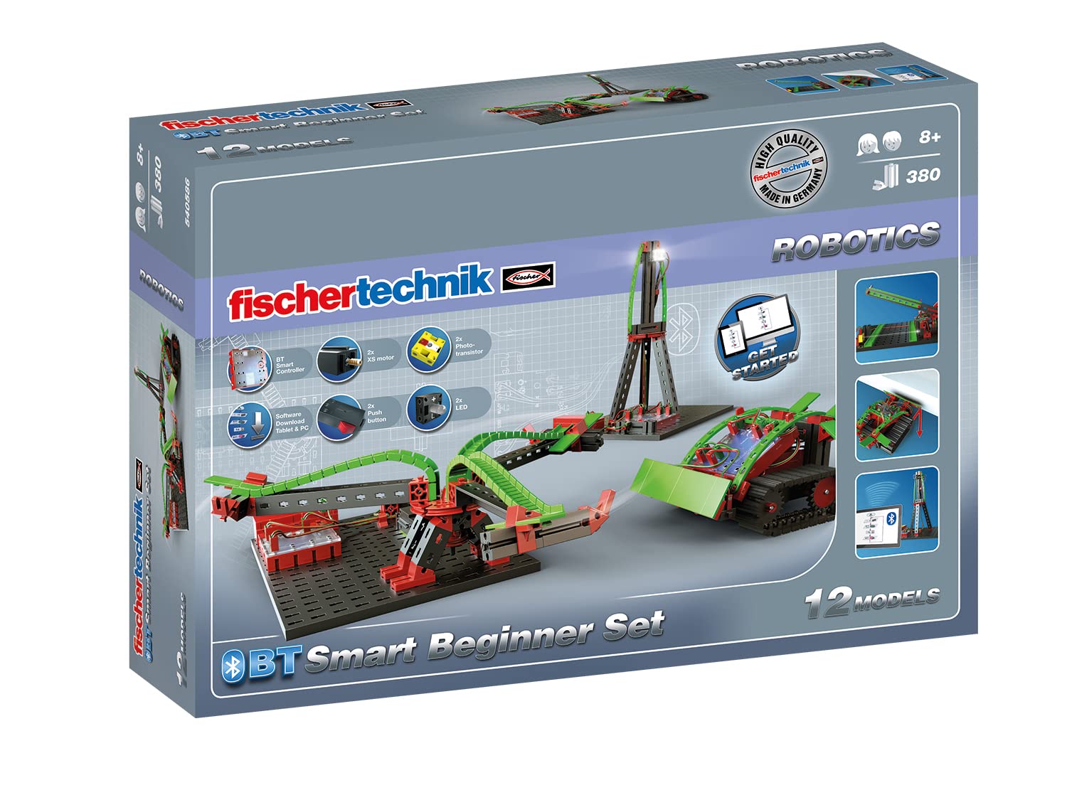 fischertechnik Robotics BT Smart Beginner Set Robots Construction Set, Multicolor