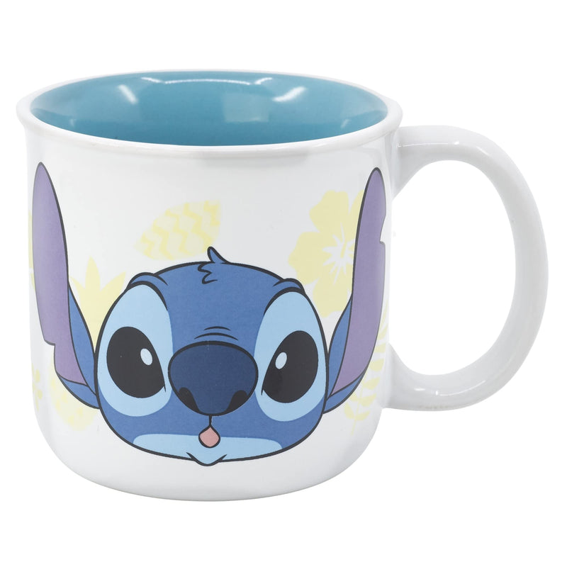 Taza desayuno de cerámica de 400 ml de Stitch en caja regalo