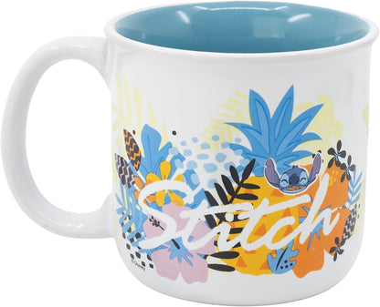 Taza desayuno de cerámica de 400 ml de Stitch en caja regalo