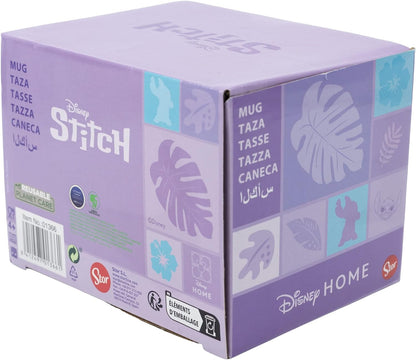 Taza desayuno de cerámica de 400 ml de Stitch en caja regalo