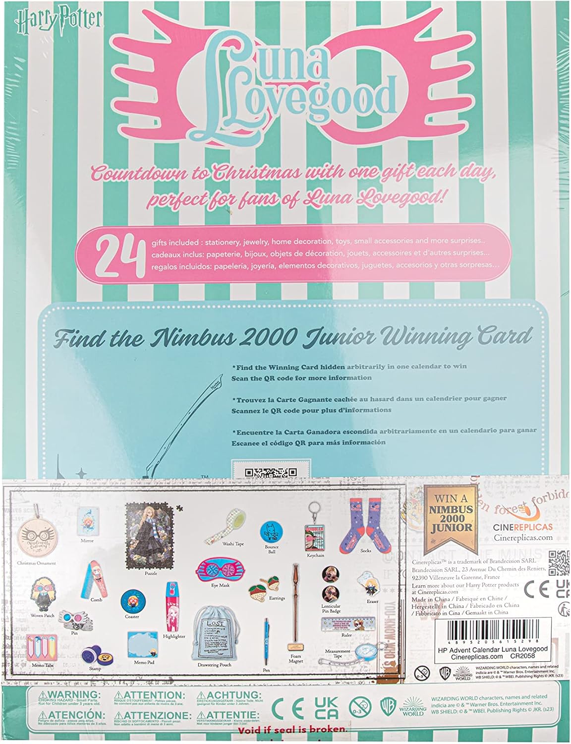 Cinereplicas Harry Potter - Luna Lovegood Advent Calendar - Official License
