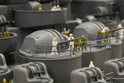 Tamiya- 1:350 Warship Crew-Set (144) Juego de Construcción Equipaje Navio de Guerra, 14+ Años, Color Gris, Mittelgroß (TAM12622