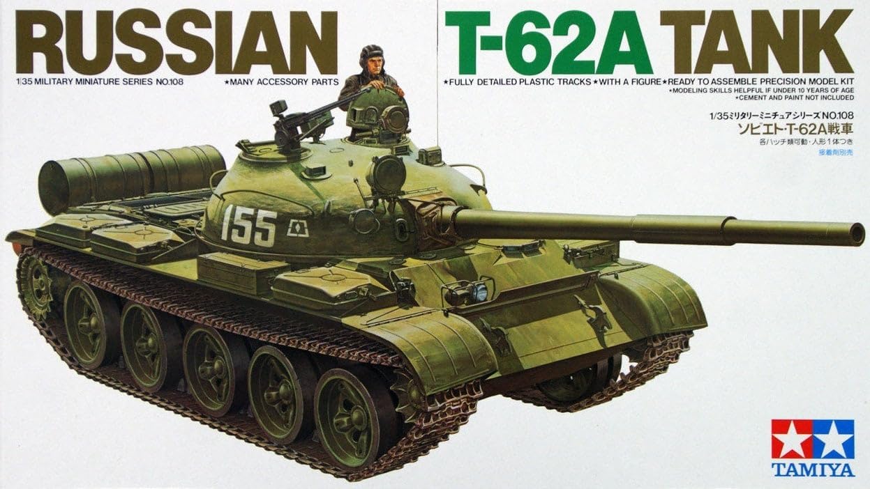 Tamiya 35108 1/35 Russian T-62A Tank, 35108