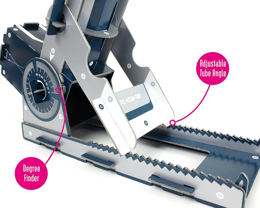 Build Your Own Working Telescope | Create a Fully Functioning Stargazing Refactor Cardboard Telescope | For Kids Ages 8+ |16x Magnification | Sustainable Slot Together Kit | Educational & STEM