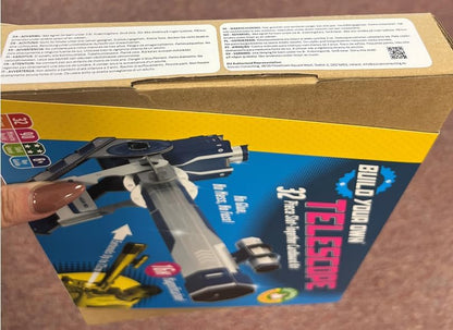 Build Your Own Working Telescope - Stargazing Refactor Cardboard Telescope -16x Magnification - Cardboard Craft Kit - Ages 8+