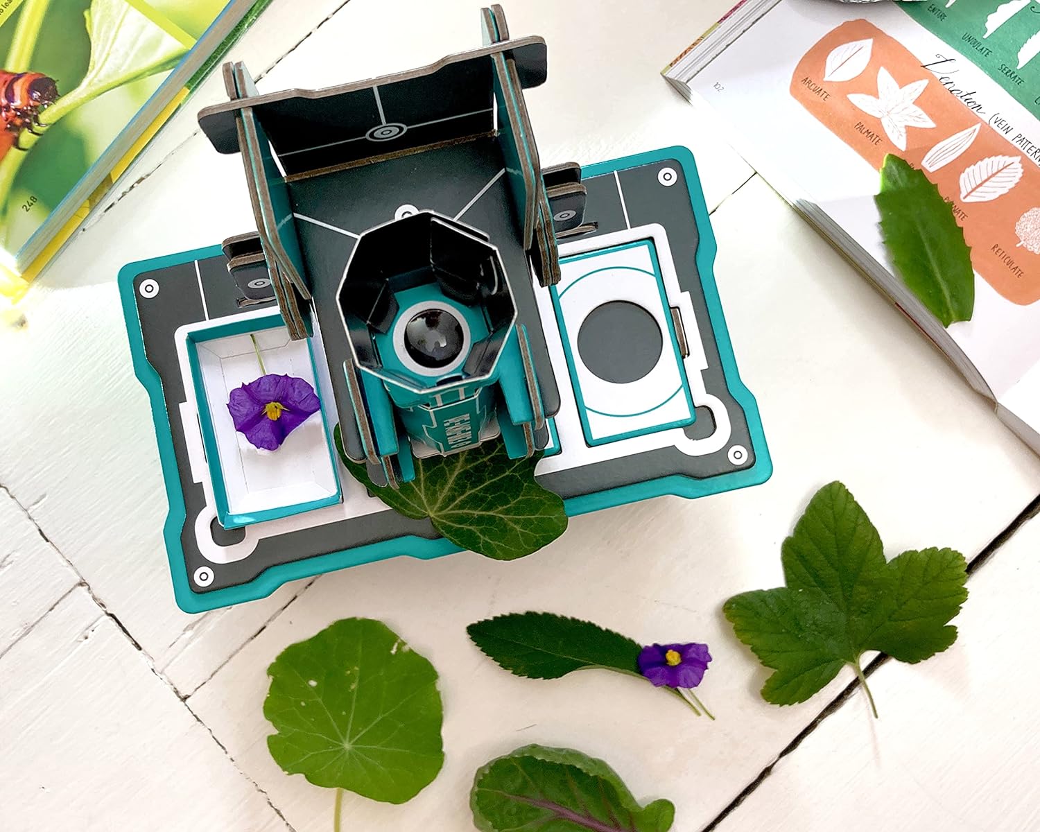Build Your Own Microscope - x30 Powerful Magnification - Eco Friendly Cardboard Craft Kit - Ages 8+