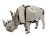 Build Your Own Moving White Rhino - Pull Tab Head Movement Action - Eco Friendly Cardboard Craft Kit - Ages 8+