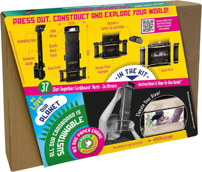 Build Your Own Working Periscope - Extendable Viewing Tube - Eco Friendly Cardboard Craft Kit - Ages 8+