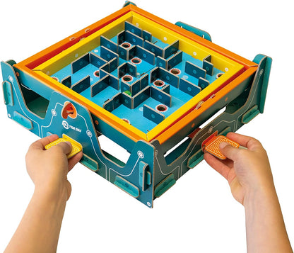 Build Your Own Marble Labyrinth - Classic Retro Toy - Eco Friendly Cardboard Craft Kit - Ages 8+