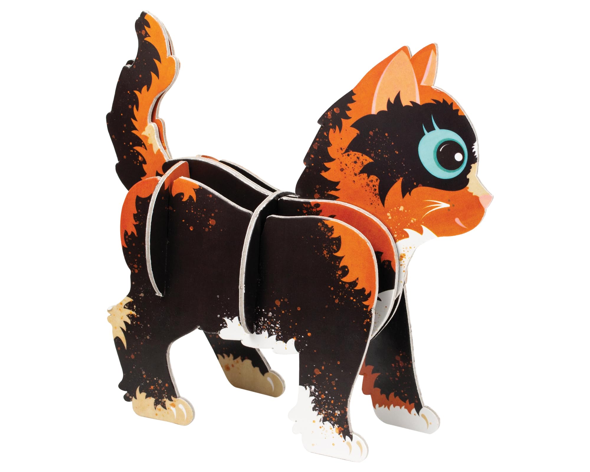 Build Your Own Puurrrrfect Kitten - Comes with Accessories and Trinket Chest! - Eco Friendly Cardboard Craft Kit - Ages 4+