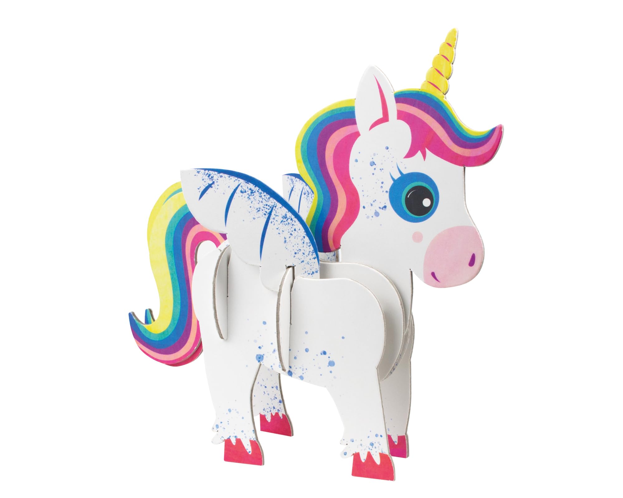 Build Your Own Magical Unicorn - Comes with Accessories and Trinket Chest! - Eco Friendly Cardboard Craft Kit - Ages 4+