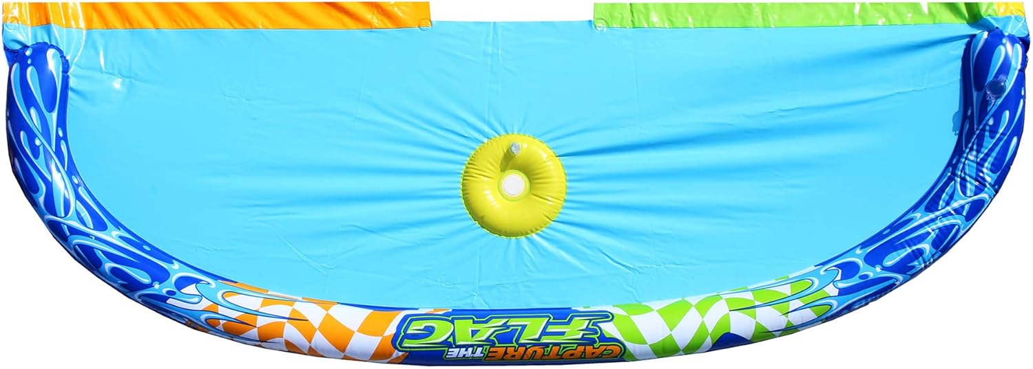 BANZAI 16 Feet Long Capture The Flag Racing Water Slide - Be The First to Grab The Flag!