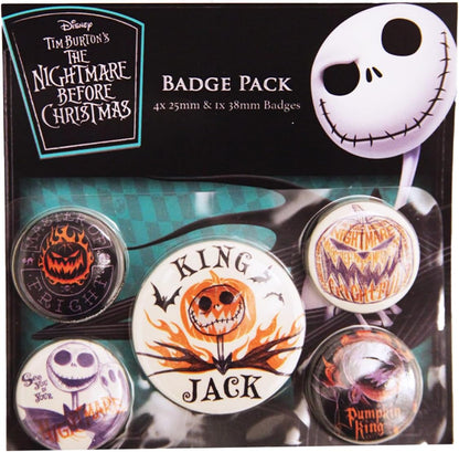 The Nightmare Before Christmas Badge Pack (Colourful Shadows