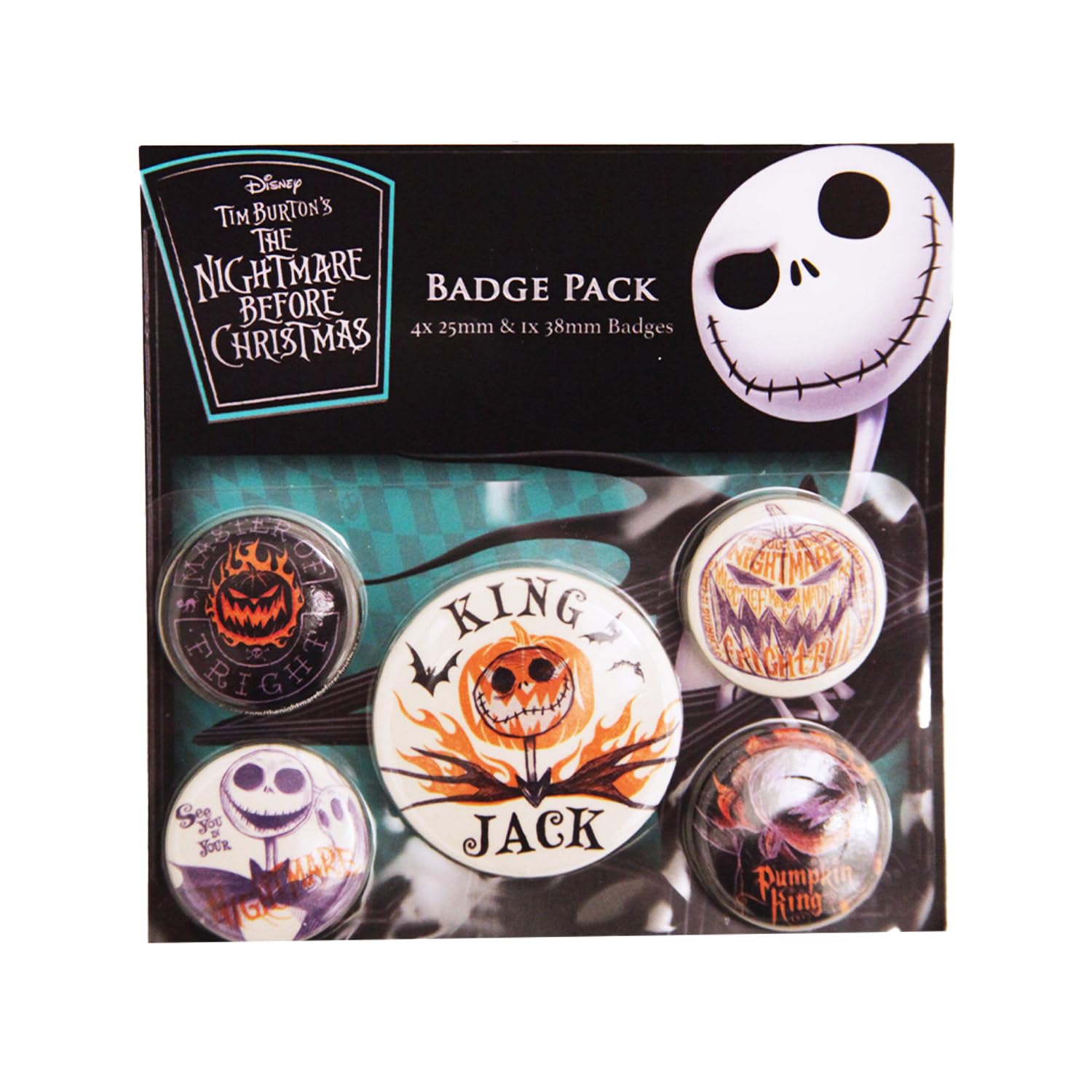 The Nightmare Before Christmas Badge Pack (Colourful Shadows