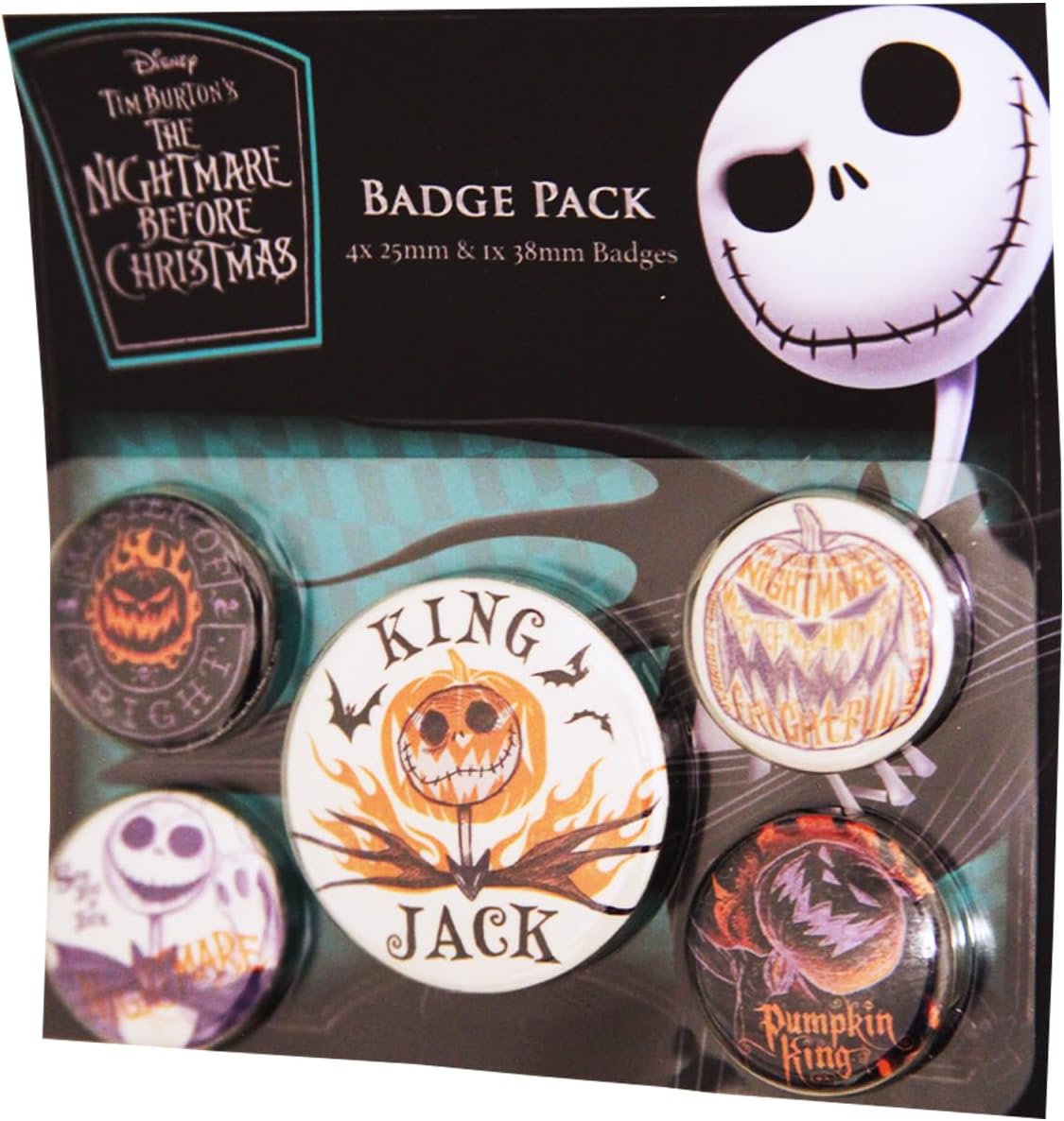 The Nightmare Before Christmas Badge Pack (Colourful Shadows