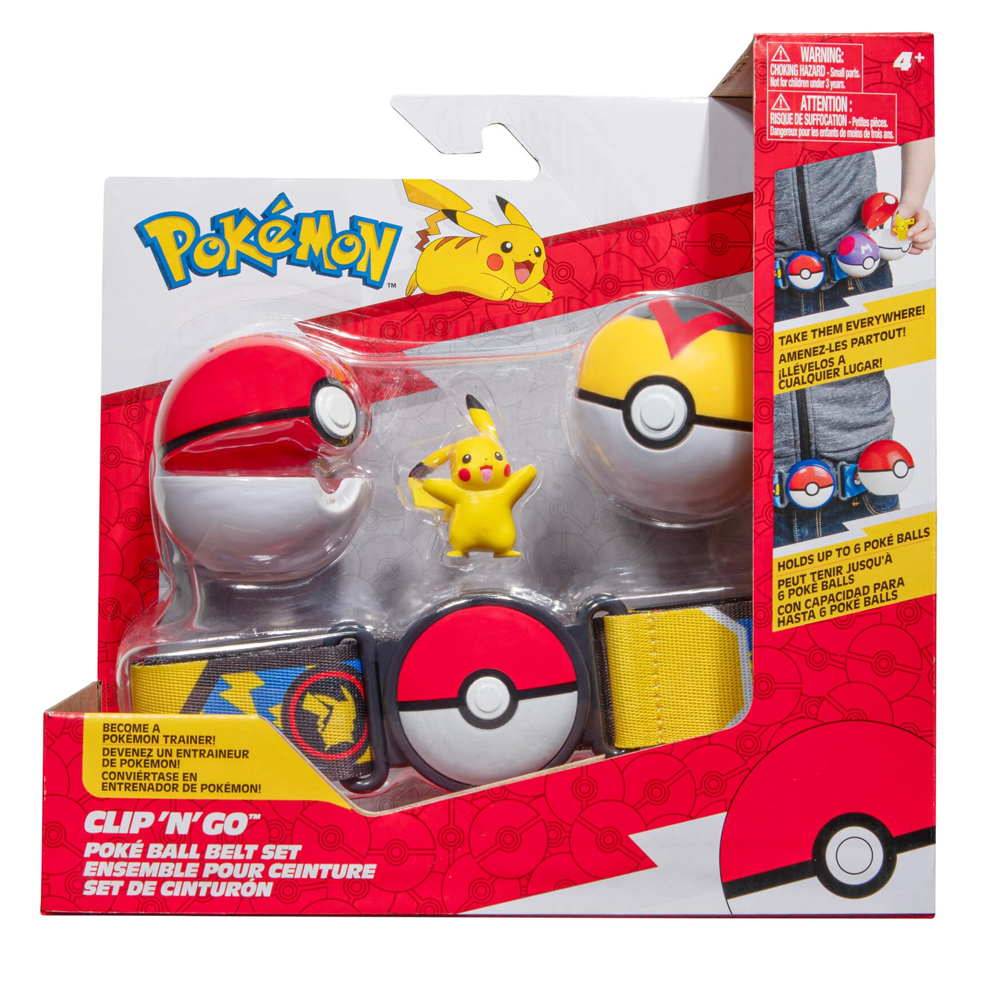 Pokémon PKW3162 Juguete, Cinturón Set Pikachu