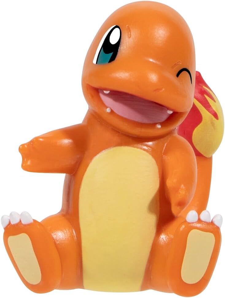 Pokémon PKW3163 Set-2-Inch Charmander Battle Figure with Clip ‘N’ Go Plus Luxury Ball and Pokéball Accessories, Glumanda Belt Set